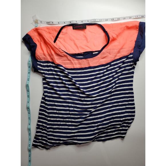 Annabelle Stripe Blouse Womans Top Size L - Picture 3 of 4